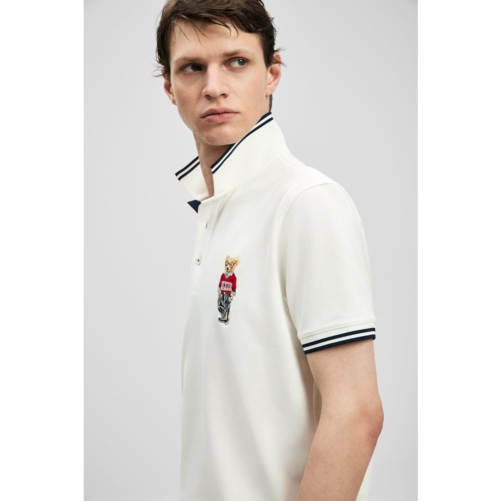 Lufian 111040245 Brady Smart Erkek Polo Yaka Tişört Erkek Tişort