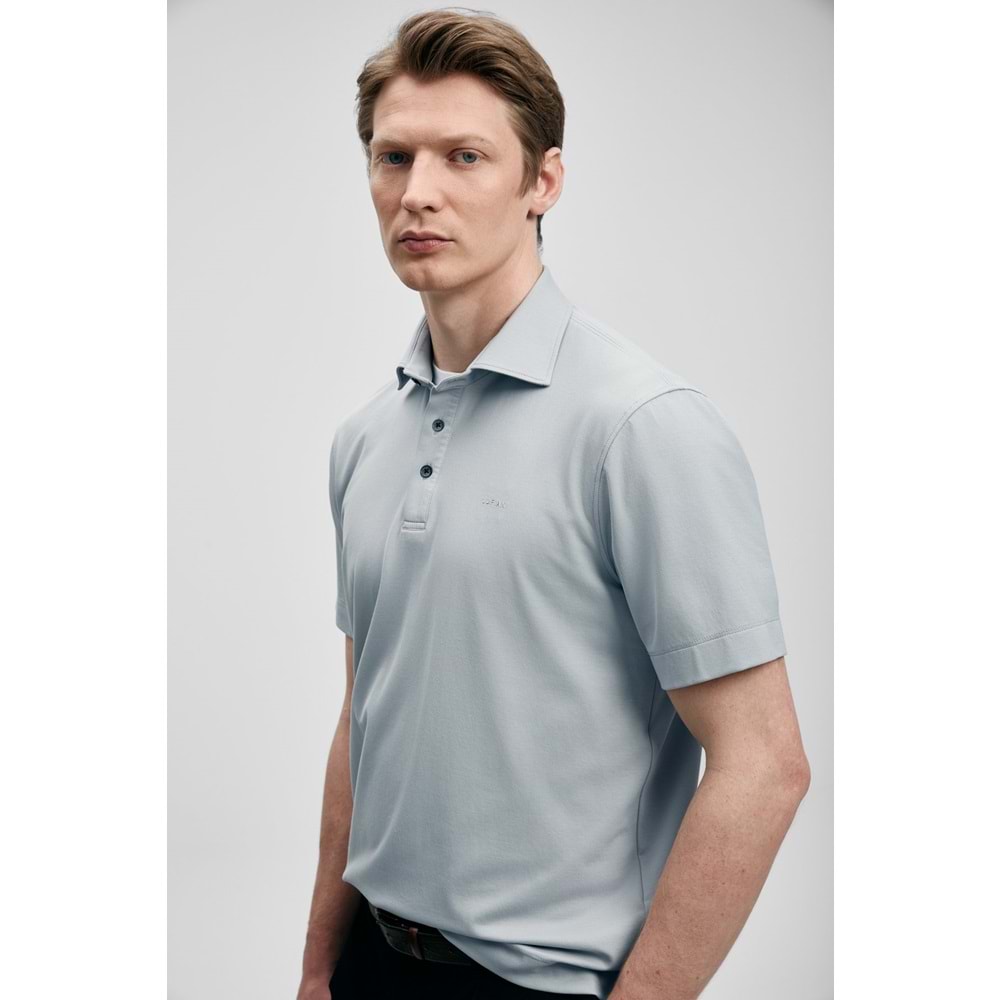 Lufian 111040234 Hudson Smart Polo Yaka Tişört Erkek Tişort