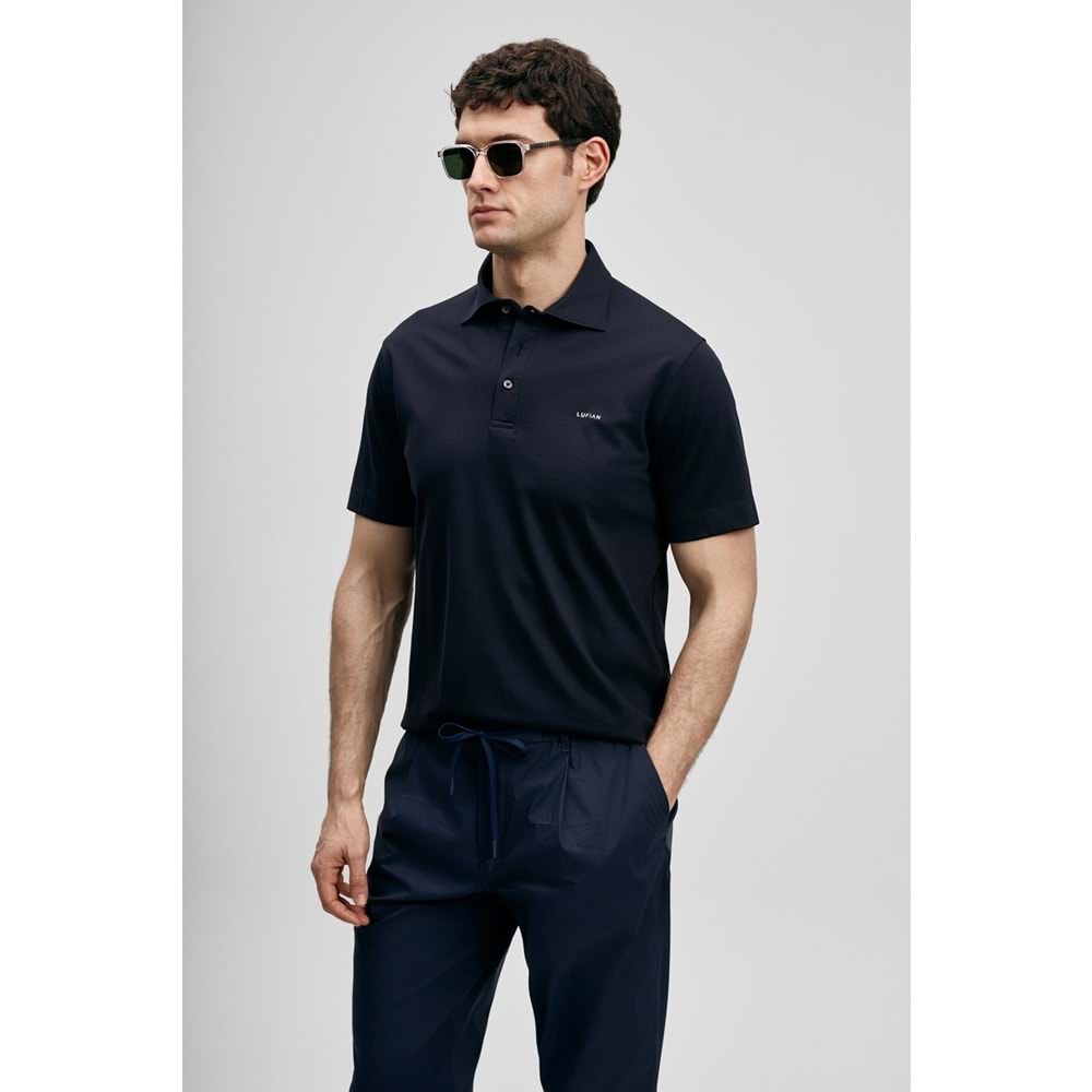 Lufian 111040234 Hudson Smart Polo Yaka Tişört Erkek Tişort