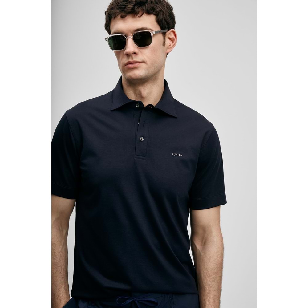 Lufian 111040234 Hudson Smart Polo Yaka Tişört Erkek Tişort