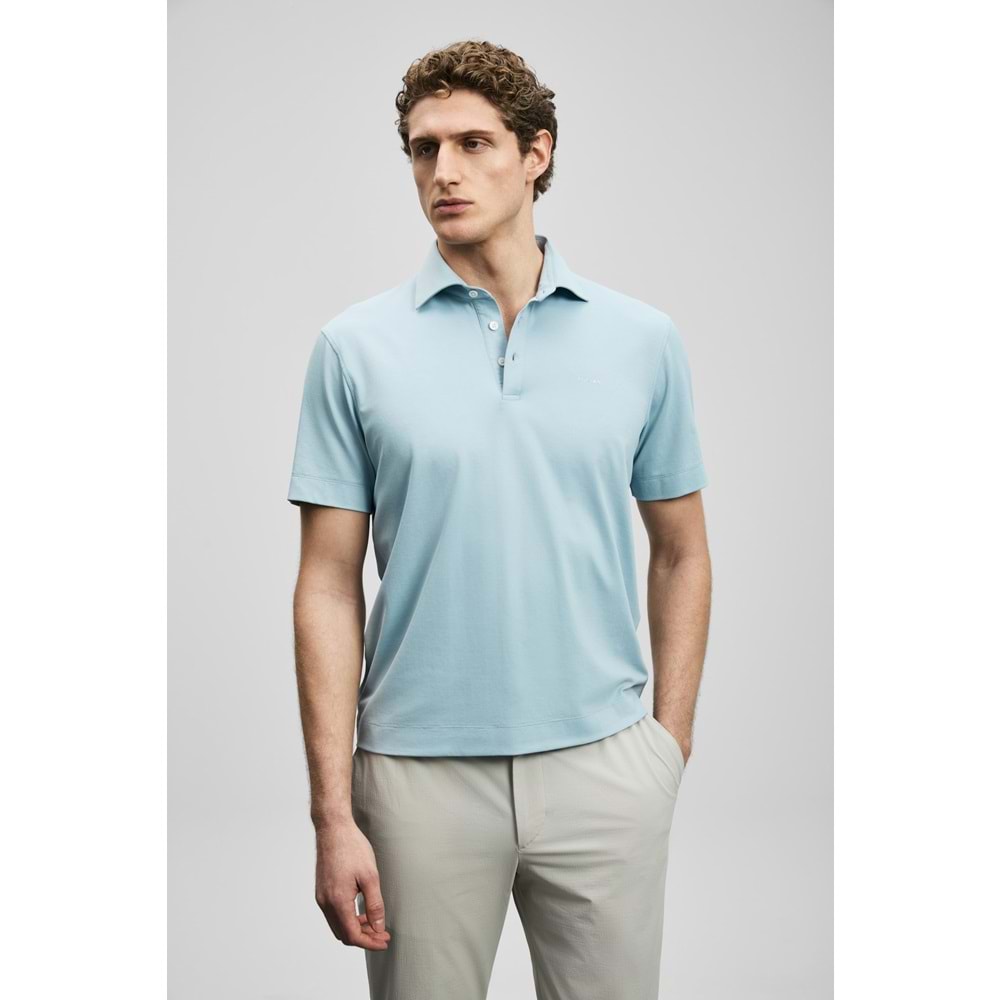 Lufian 111040234 Hudson Smart Polo Yaka Tişört Erkek Tişort