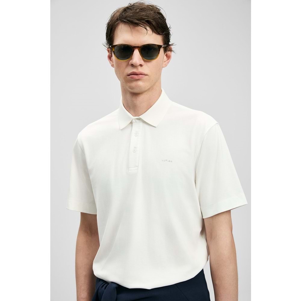 Lufian 111040234 Hudson Smart Polo Yaka Tişört Erkek Tişort