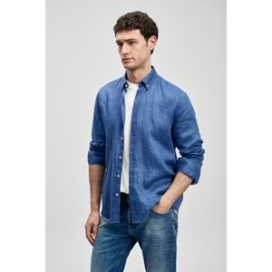 Lufian 111010654 Pitaya Erkek Keten Gömlek Comfort Fit Erkek Gömlek