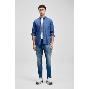 Lufian 111010654 Pitaya Erkek Keten Gömlek Comfort Fit Erkek Gömlek