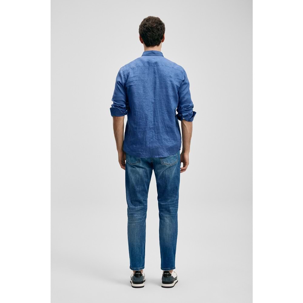 Lufian 111010654 Pitaya Erkek Keten Gömlek Comfort Fit Erkek Gömlek