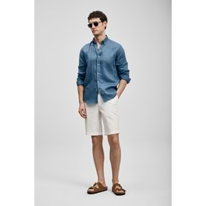 Lufian 111010654 Pitaya Erkek Keten Gömlek Comfort Fit Erkek Gömlek