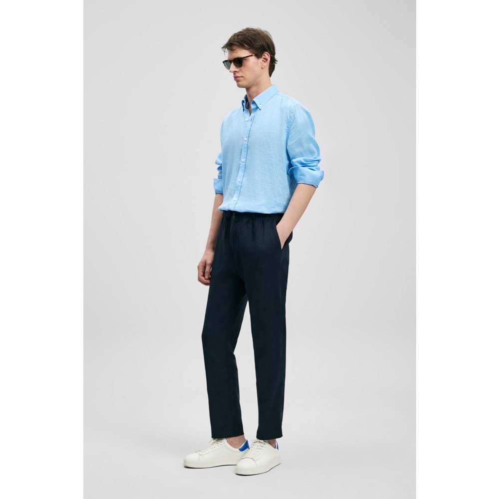 Lufian 111010654 Pitaya Erkek Keten Gömlek Comfort Fit Erkek Gömlek