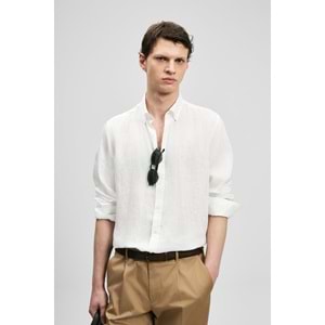 Lufian 111010654 Pitaya Erkek Keten Gömlek Comfort Fit Erkek Gömlek