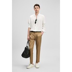 Lufian 111010654 Pitaya Erkek Keten Gömlek Comfort Fit Erkek Gömlek