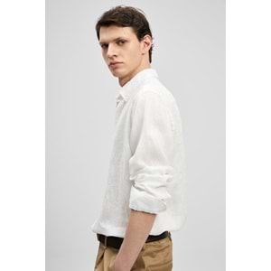 Lufian 111010654 Pitaya Erkek Keten Gömlek Comfort Fit Erkek Gömlek