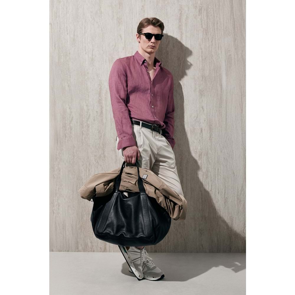 Lufian 111010654 Pitaya Erkek Keten Gömlek Comfort Fit Erkek Gömlek