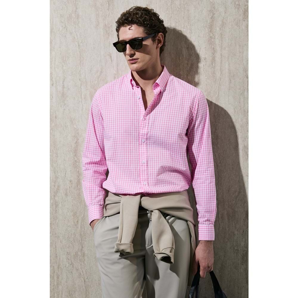 Lufian 111010653 Marco Erkek Basic Gömlek Regular Fit Erkek Gömlek