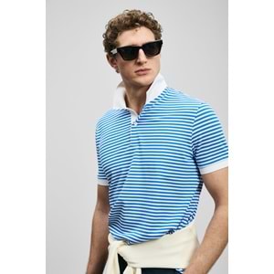 Lufian 111040248 Landon Smart Polo Yaka Tişört Erkek Tişort