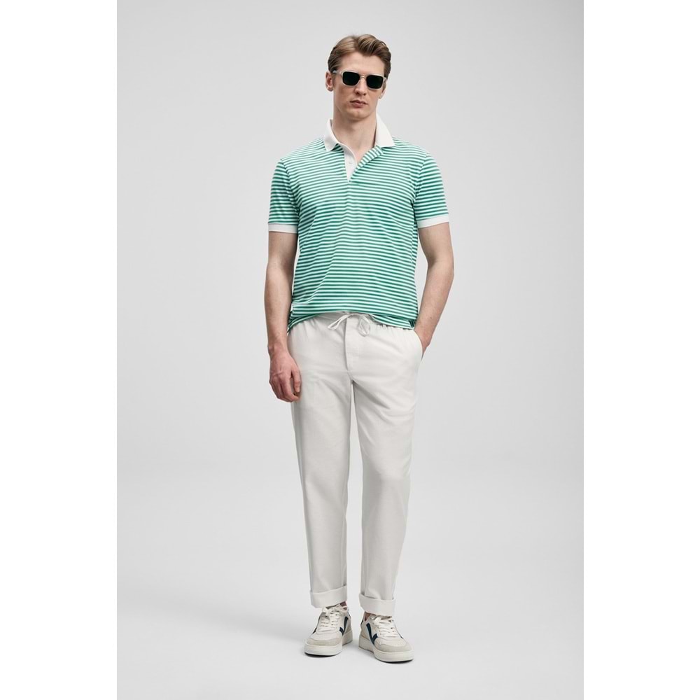 Lufian 111040248 Landon Smart Polo Yaka Tişört Erkek Tişort