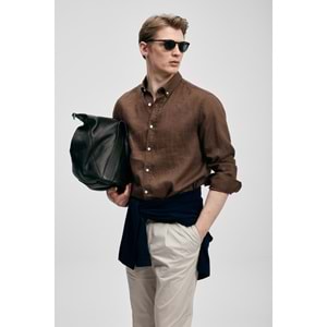 Lufian 111010654 Pitaya Erkek Keten Gömlek Comfort Fit Erkek Gömlek