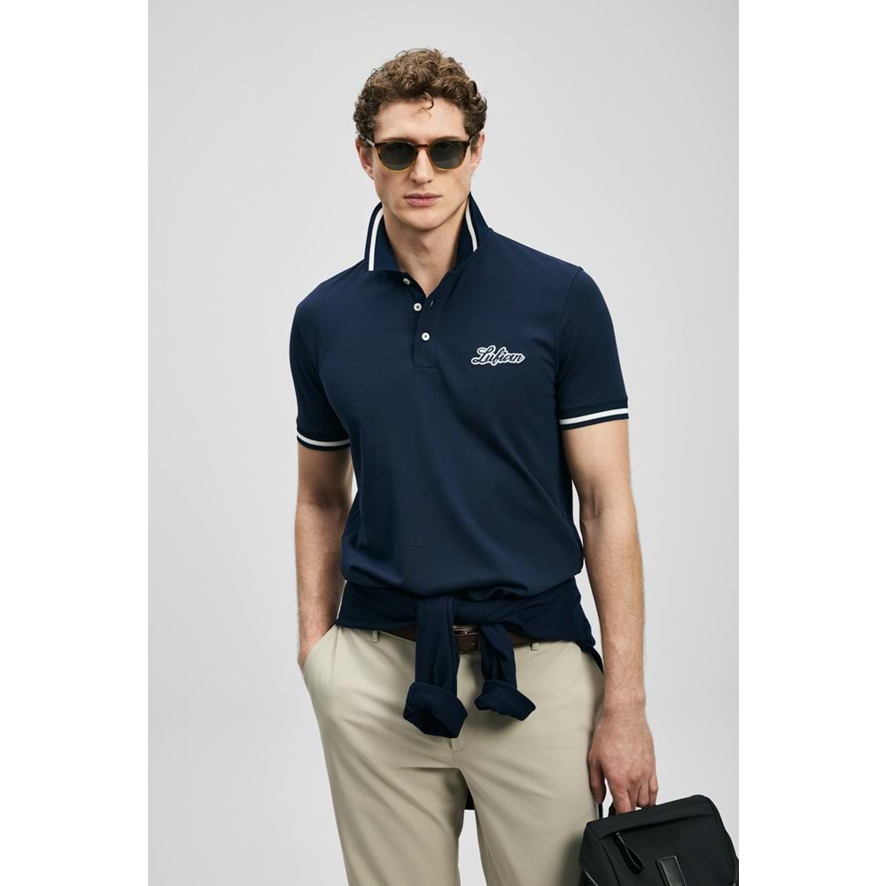 Lufian 111040249 Artos Smart Erkek Polo Yaka Tişört Erkek Tişort