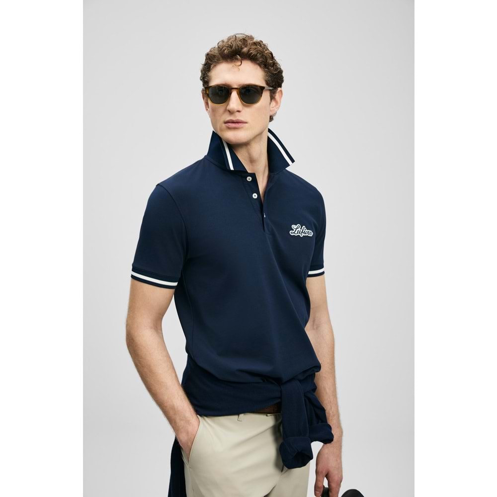 Lufian 111040249 Artos Smart Erkek Polo Yaka Tişört Erkek Tişort