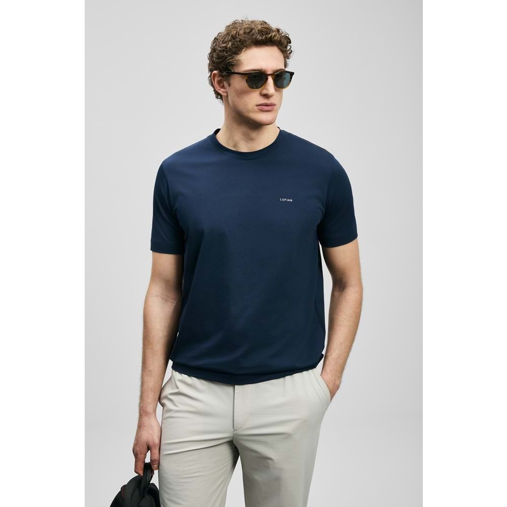 Lufian 111020321 Bran Modern Grafik T- Shirt Tişört Erkek Tişort