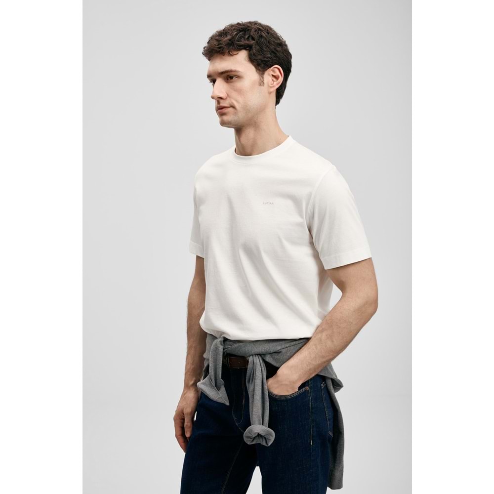 Lufian 111020321 Bran Modern Grafik T- Shirt Tişört Erkek Tişort