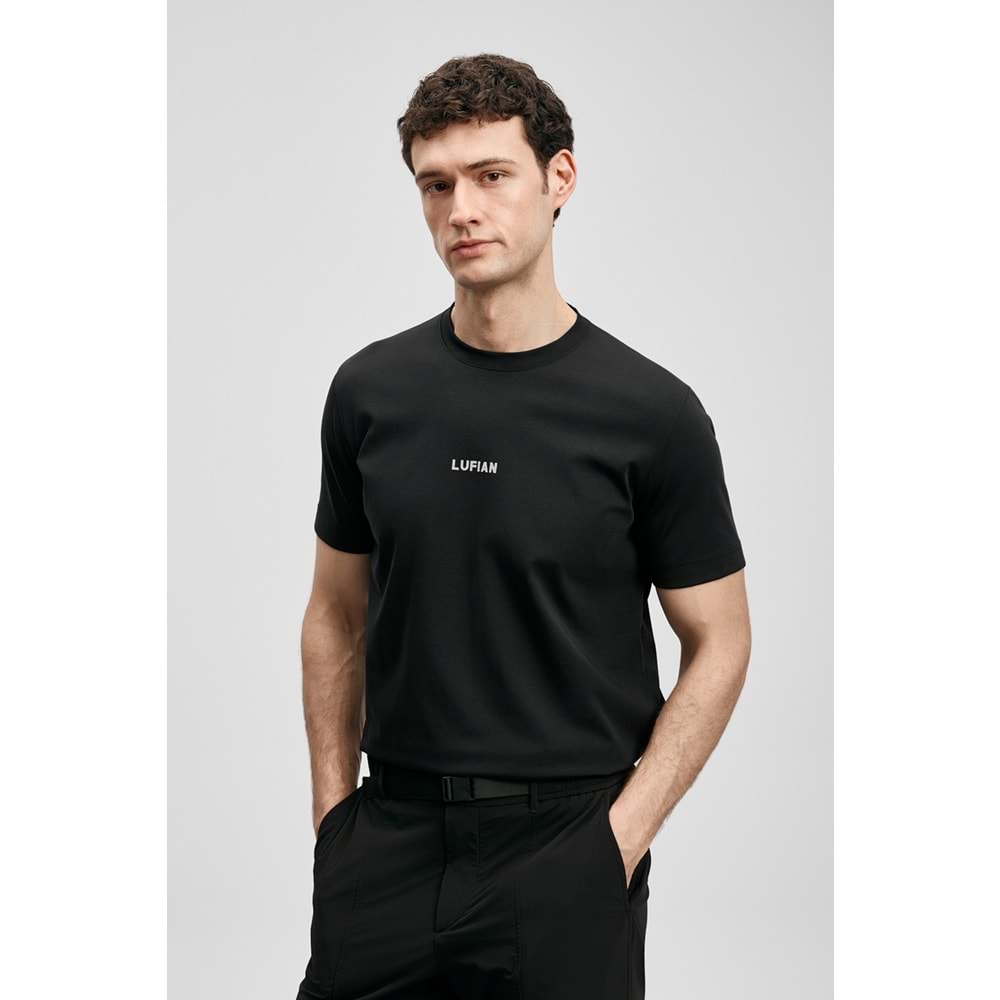 Lufian 111020322 Marcus Modern Grafik T- Shirt Tişört Erkek Tişort