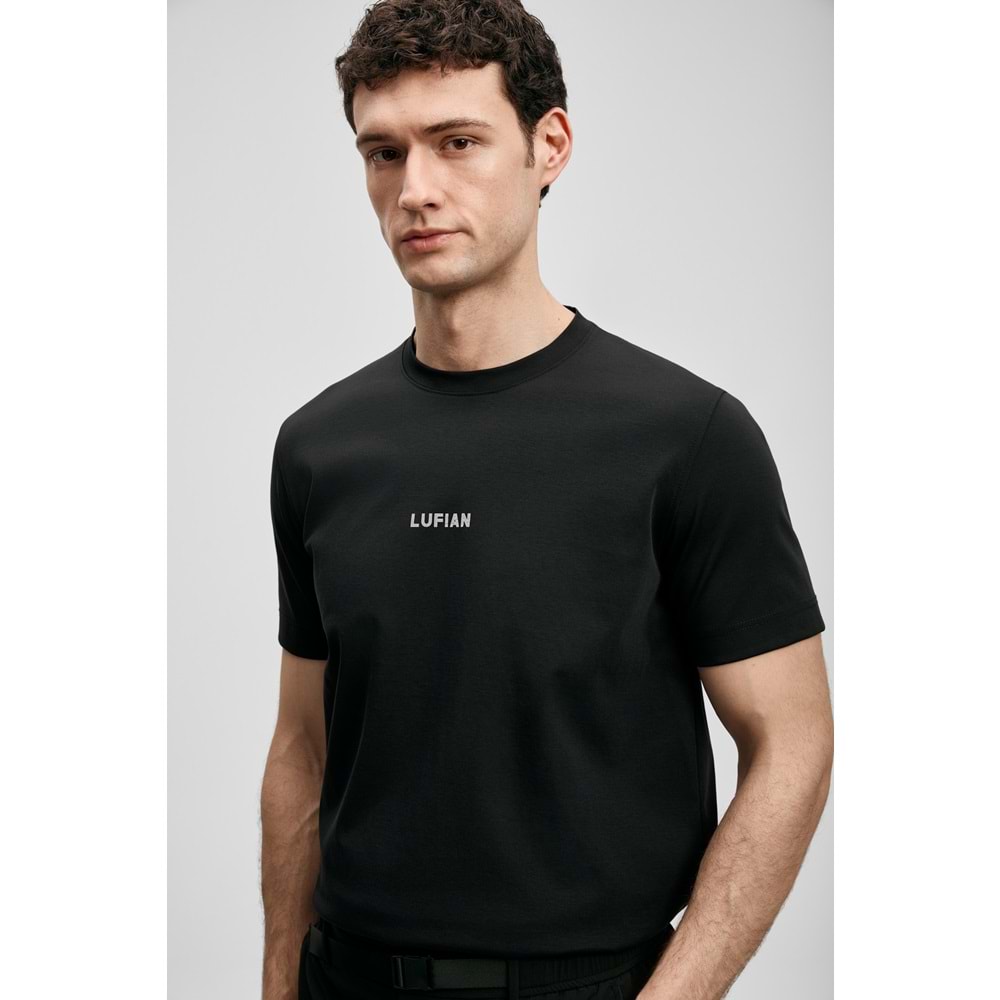 Lufian 111020322 Marcus Modern Grafik T- Shirt Tişört Erkek Tişort