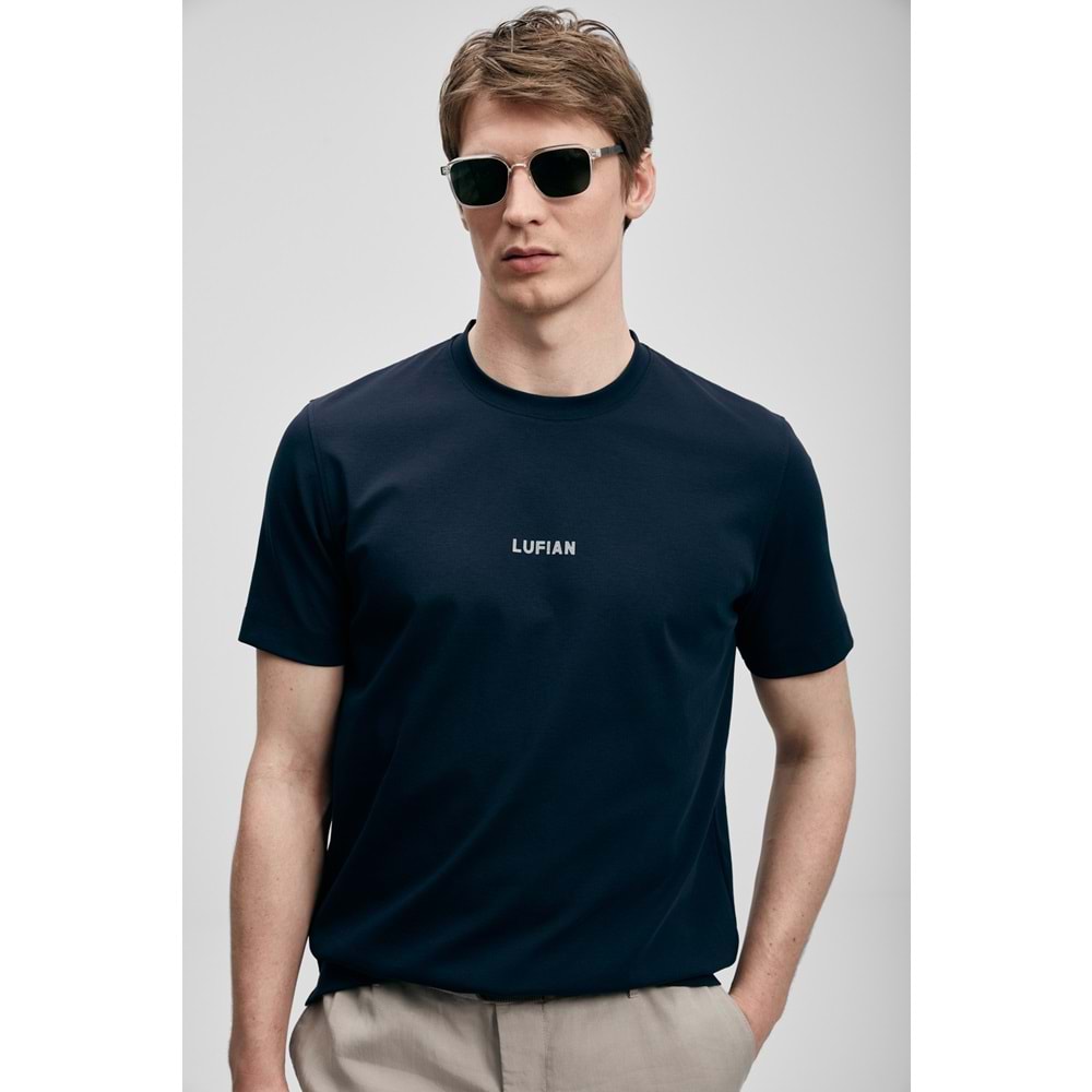 Lufian 111020322 Marcus Modern Grafik T- Shirt Tişört Erkek Tişort