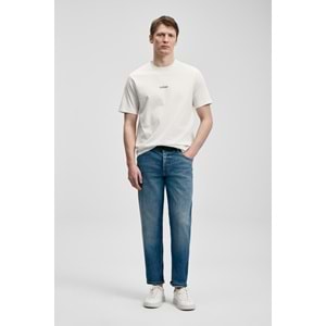 Lufian 111020322 Marcus Modern Grafik T- Shirt Tişört Erkek Tişort