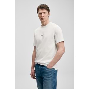 Lufian 111020322 Marcus Modern Grafik T- Shirt Tişört Erkek Tişort