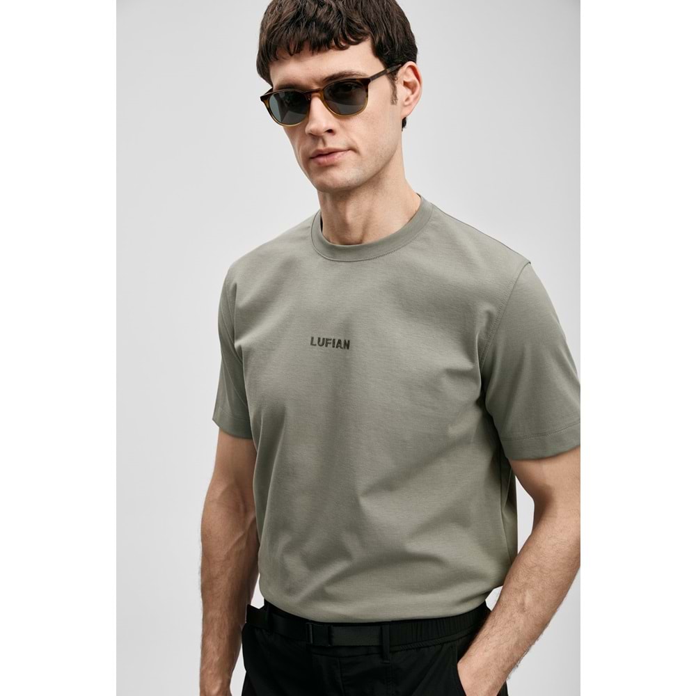 Lufian 111020322 Marcus Modern Grafik T- Shirt Tişört Erkek Tişort