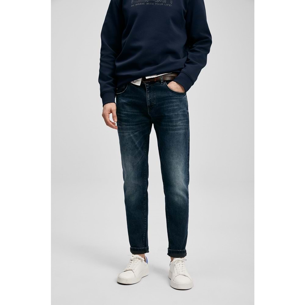 Lufian 111200222 Beneflec Smart Jean Erkek Pantolon Slim Fit Erkek Kot Pantolon