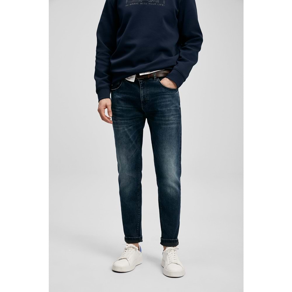 Lufian 111200222 Beneflec Smart Jean Erkek Pantolon Slim Fit Erkek Kot Pantolon