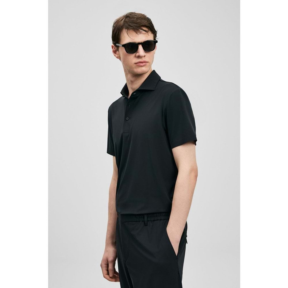 Lufian 111040240 Spencer Hi- Tech Performance Dikişsiz Polo Yaka Tişört Erkek Tişort