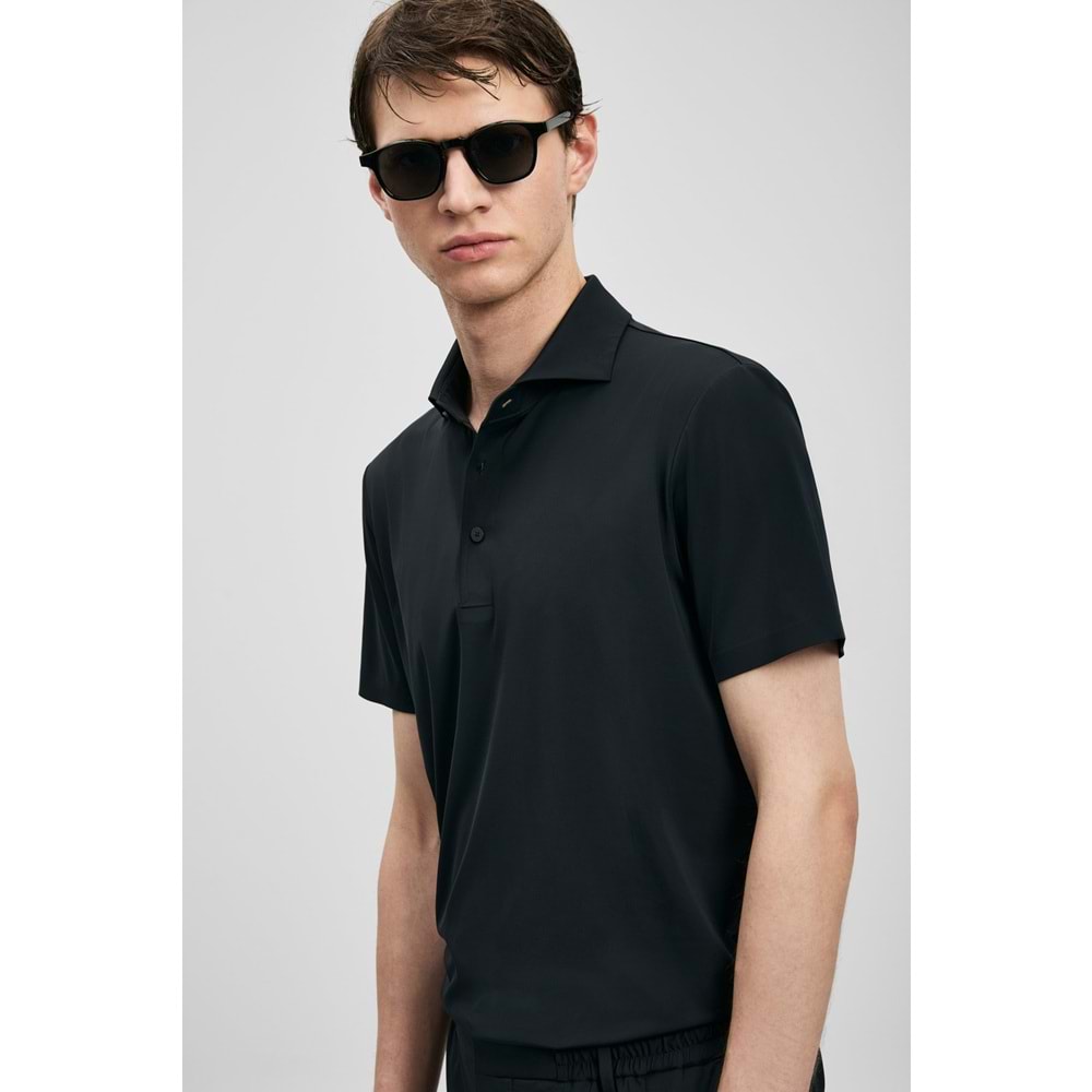 Lufian 111040240 Spencer Hi- Tech Performance Dikişsiz Polo Yaka Tişört Erkek Tişort