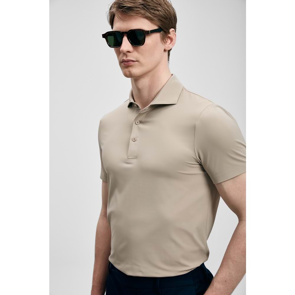 Lufian 111040240 Spencer Hi- Tech Performance Dikişsiz Polo Yaka Tişört Erkek Tişort