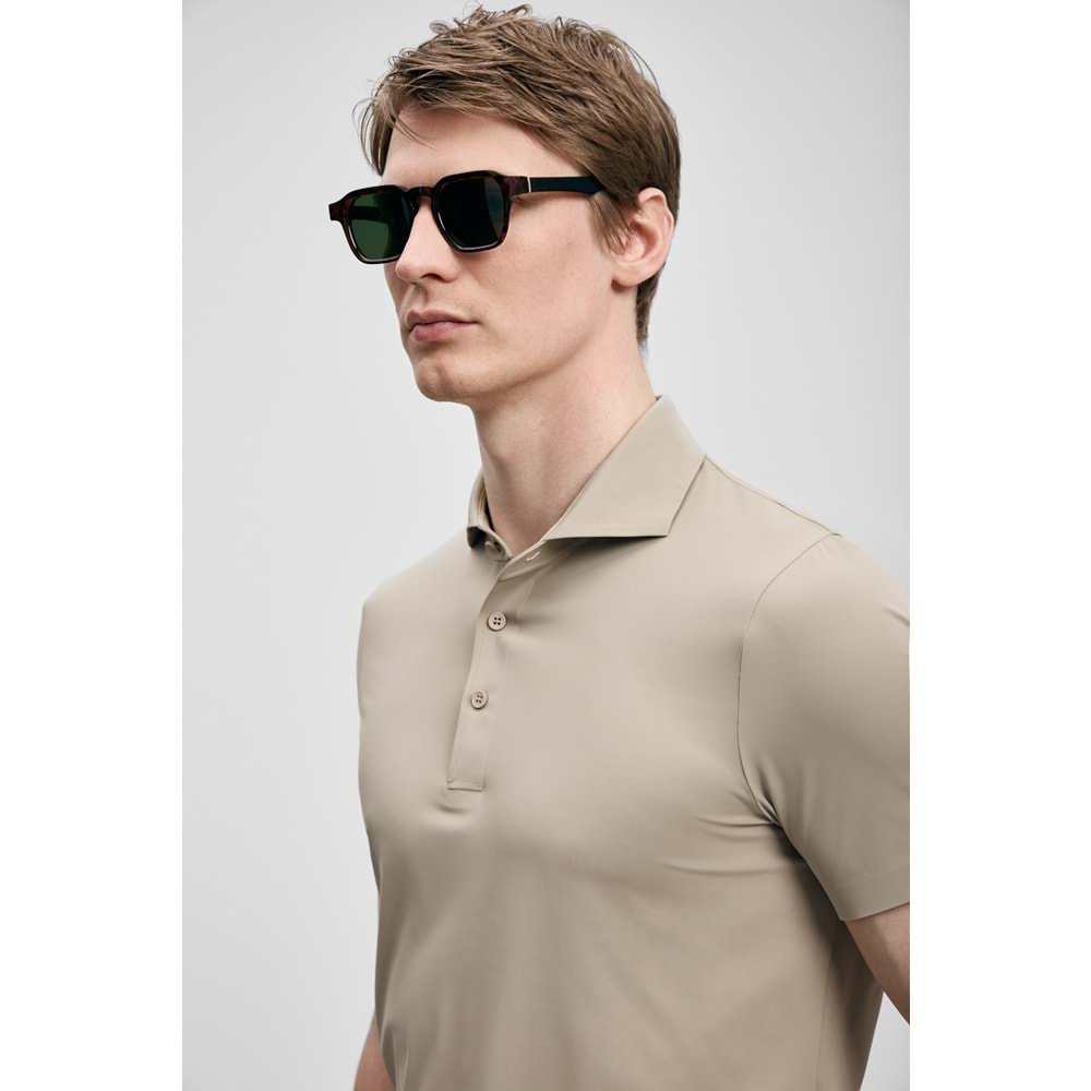 Lufian 111040240 Spencer Hi- Tech Performance Dikişsiz Polo Yaka Tişört Erkek Tişort