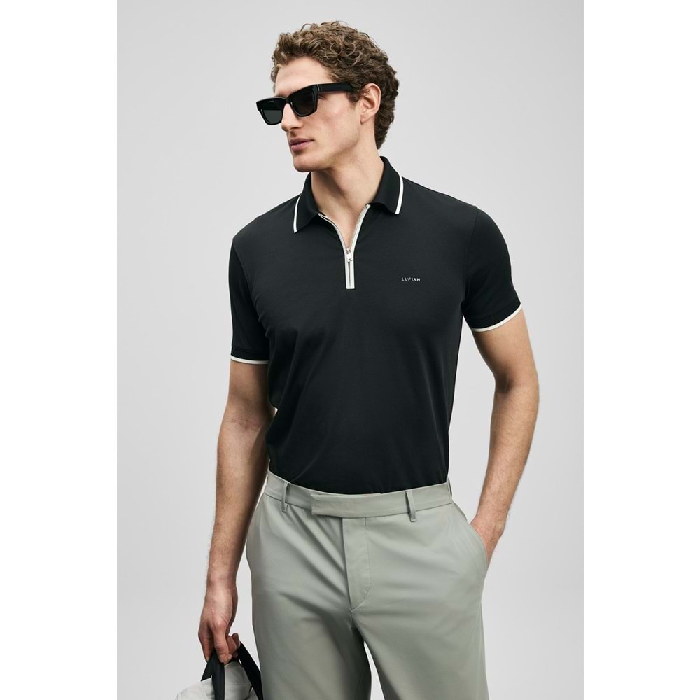 Lufian 111040236 Chase Smart Erkek Polo Yaka Tişört Erkek Tişort