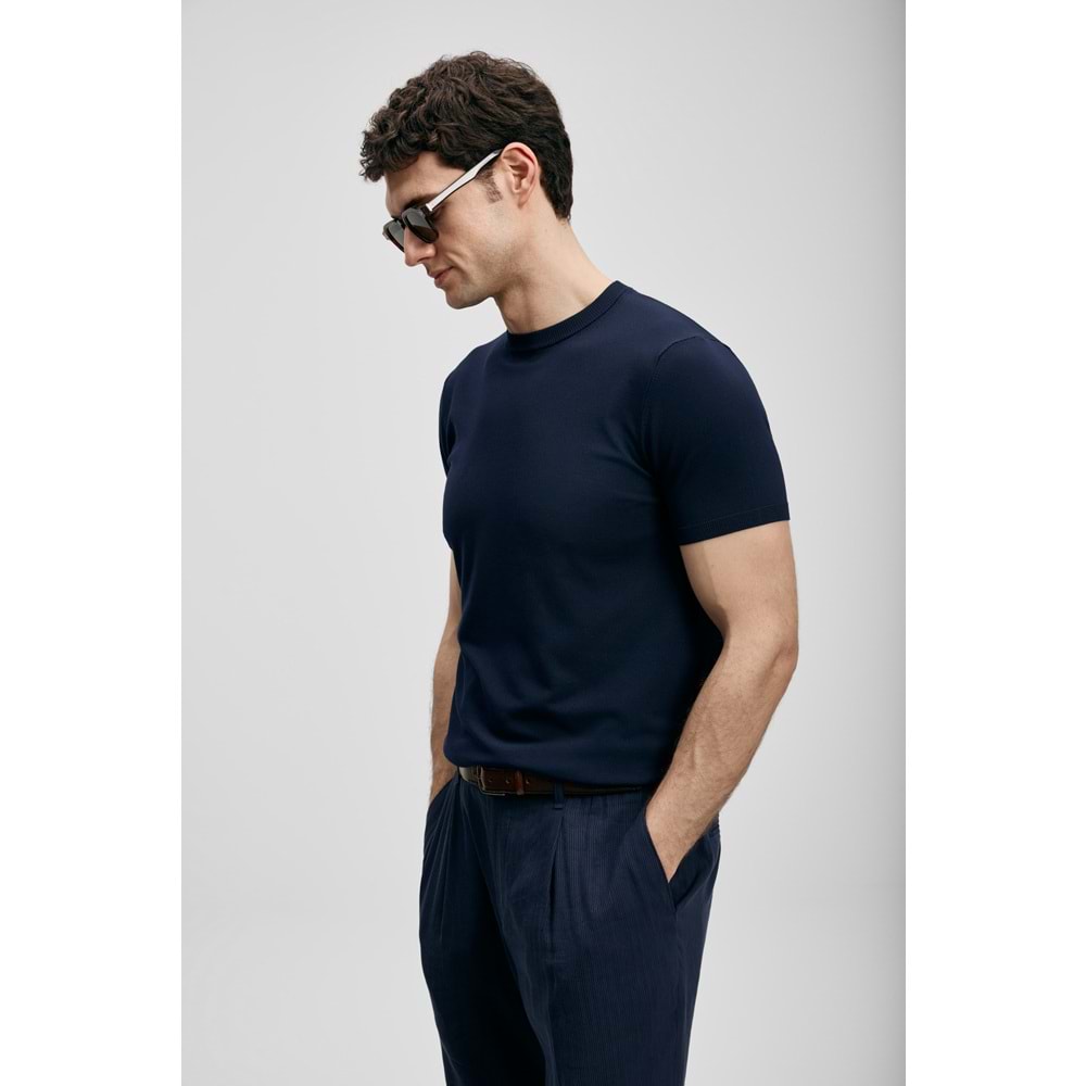 Lufian 111090156 Tıno Erkek Modal Karışımlı T- Shirt Erkek T-Shirt