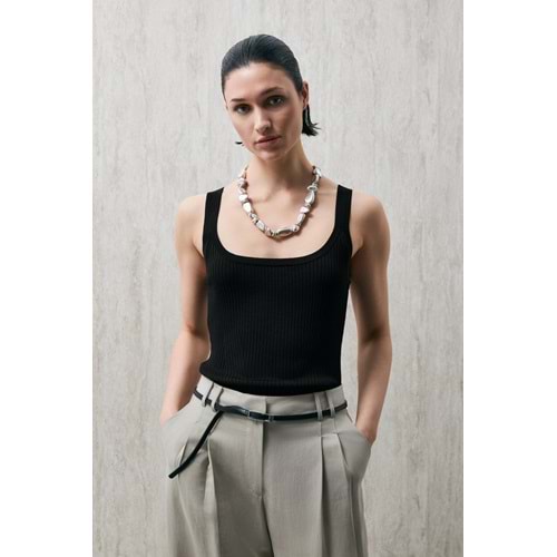 Lufian 121090057 Aster Sıfır Kol T-Shirt Kadın Tişört