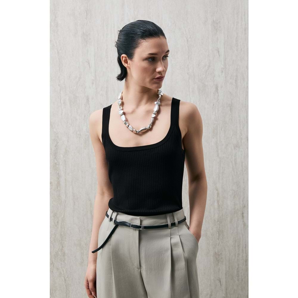 Lufian 121090057 Aster Sıfır Kol T-Shirt Kadın Tişört