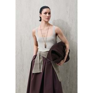 Lufian 121090057 Aster Sıfır Kol T-Shirt Kadın Tişört