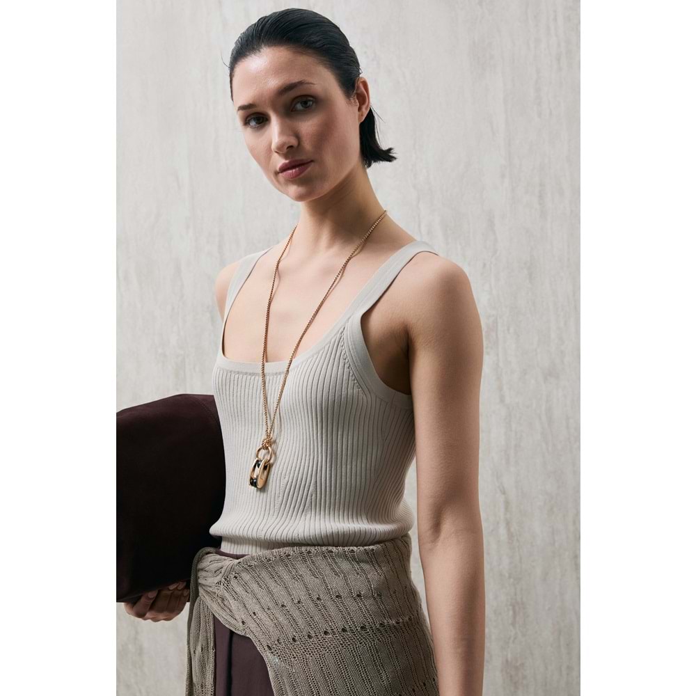 Lufian 121090057 Aster Sıfır Kol T-Shirt Kadın Tişört