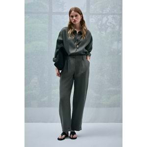 Lufian 121010016 Barrı Keten Gömlek Kadın Gömlek