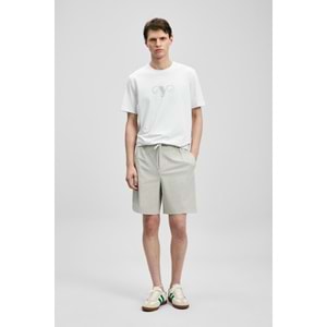 Lufian 111020306 Larry Modern Grafik T- Shirt Tişört Erkek Tişort