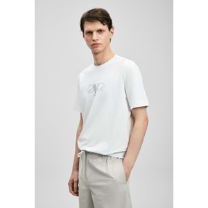 Lufian 111020306 Larry Modern Grafik T- Shirt Tişört Erkek Tişort
