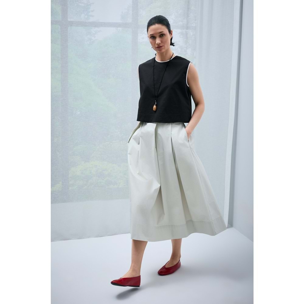 Lufian 121280013 Karmına Kadın Bluz T-Shirt Kadın Tişört