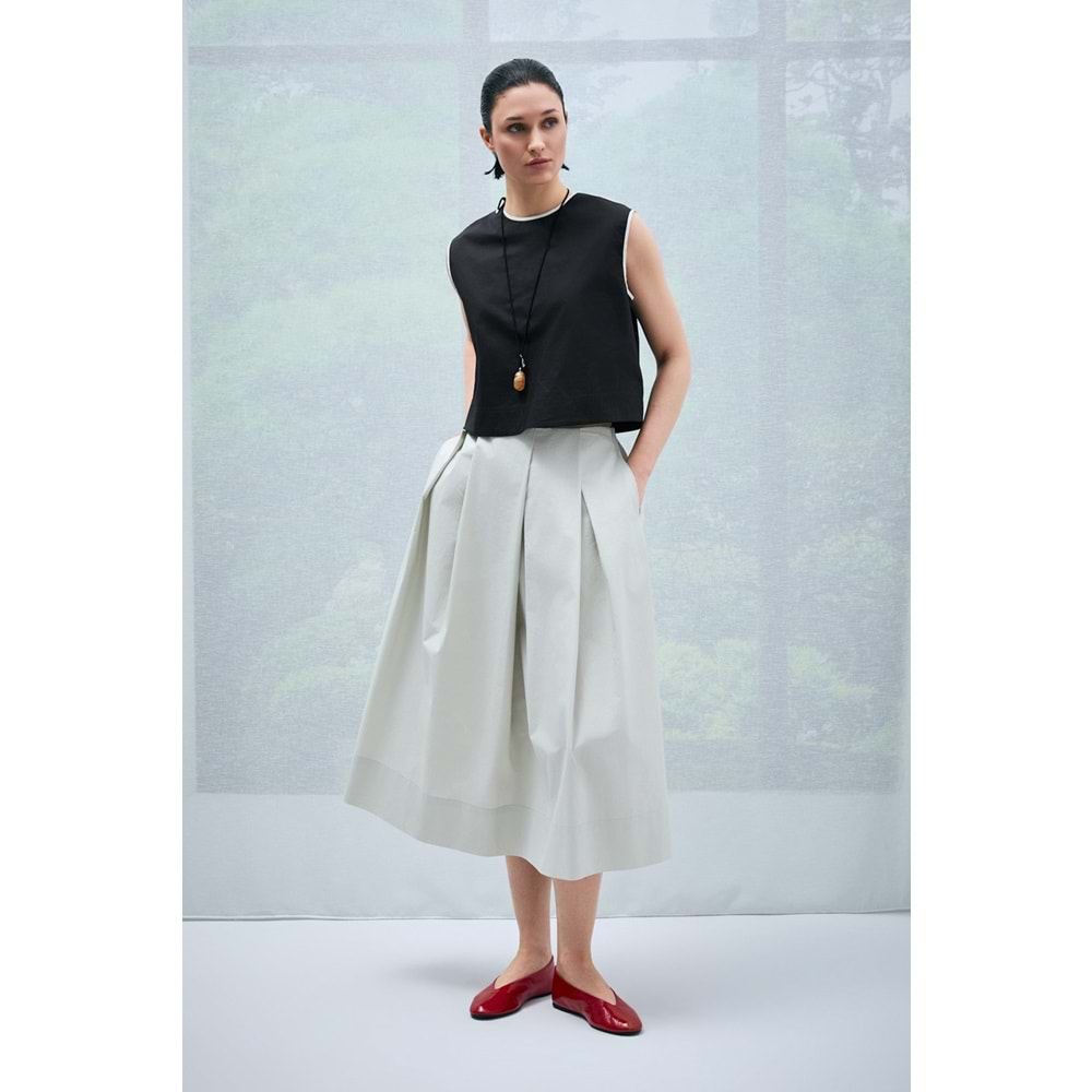 Lufian 121280013 Karmına Kadın Bluz T-Shirt Kadın Tişört