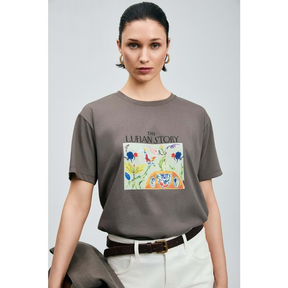 Lufian 121020040 Poly Kadın T-Shirt Kadın Tişört