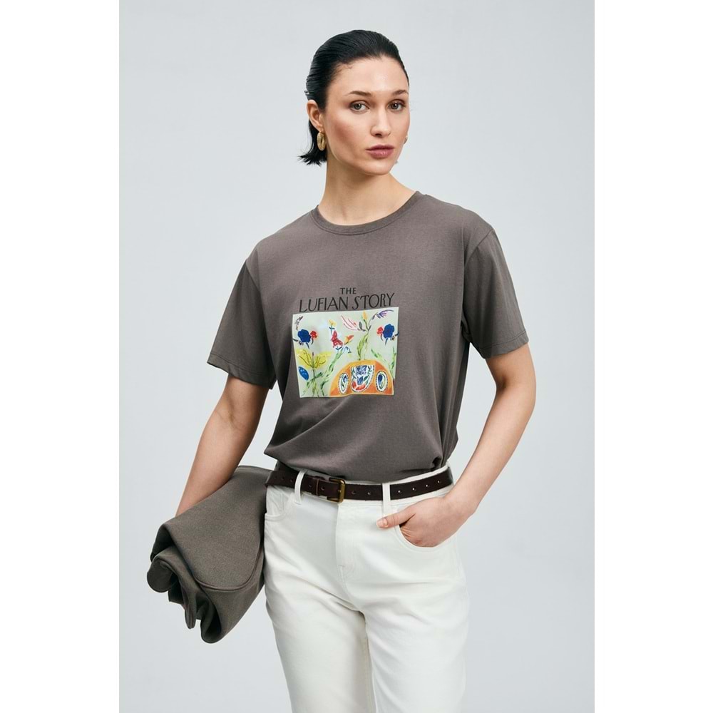 Lufian 121020040 Poly Kadın T-Shirt Kadın Tişört