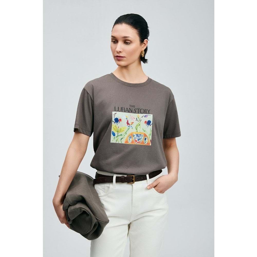 Lufian 121020040 Poly Kadın T-Shirt Kadın Tişört
