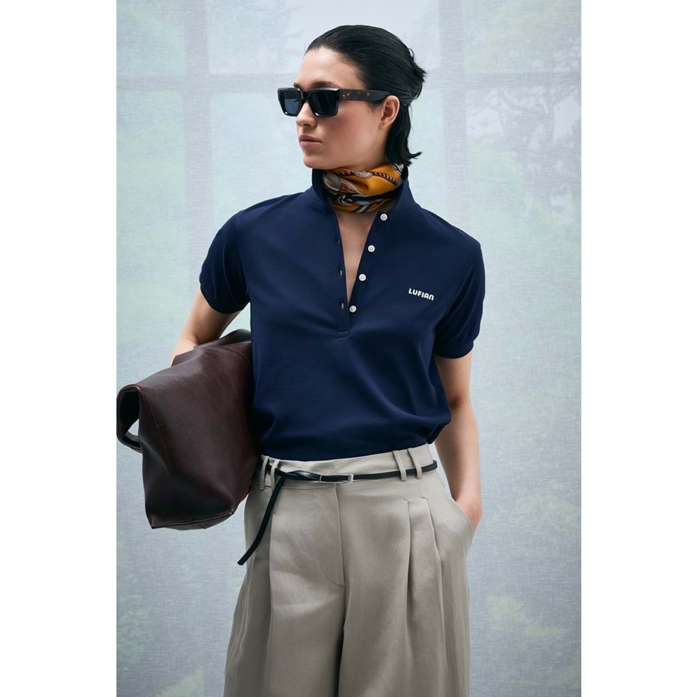 Lufian 121040002 Anka Polo Yaka T-Shirt Kadın Tişört